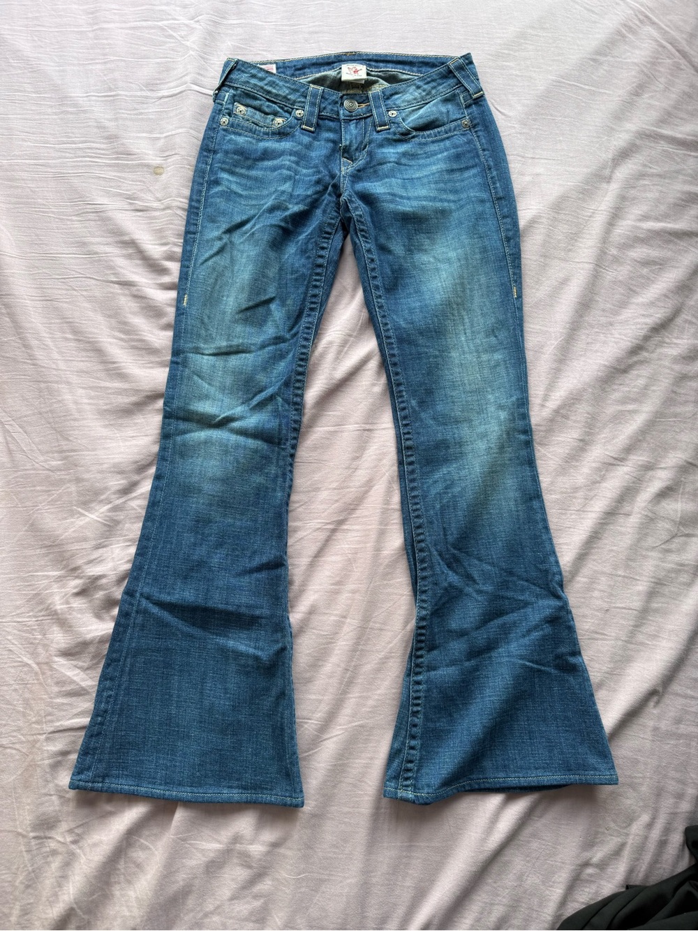 true religion low cut vintage y2k bootcut jeans size 27